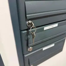Communal mailbox bank with euro cylinder locks